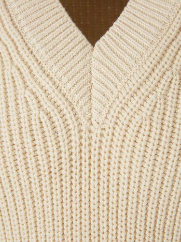 Ami Paris Hombre Barcelona Chaleco Punto Lana color Beige sku 544-000625 01 - Foto 3