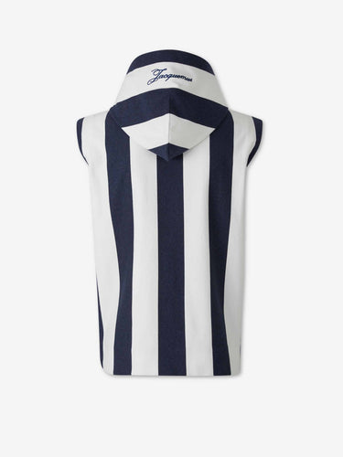 Jacquemus Le Plage Hombre Barcelona Chaleco Capucha Marinière color Azul Marino sku 544-000627 01 - Foto 2