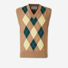 Ami Paris Hombre Barcelona Chaleco Rombos color Caramelo sku 544-000631 01 - Foto 1
