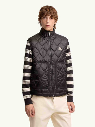 Moncler Hombre Barcelona Chaleco Acolchado Reversible color Negro sku 544-000637 01 - Foto 3