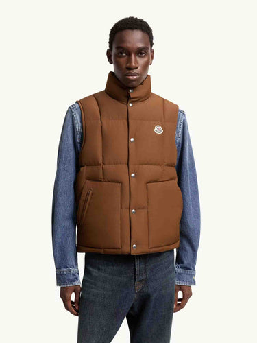 Moncler Hombre Barcelona Chaleco Plumífero Brumelune color Caramelo sku 544-000638 01 - Foto 2