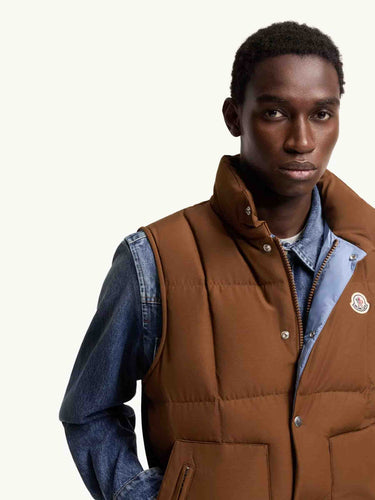 Moncler Hombre Barcelona Chaleco Plumífero Brumelune color Caramelo sku 544-000638 01 - Foto 4