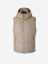 Montecore Hombre Barcelona Chaleco Plumífero Lana Seda color Beige sku 544-000645 01 - Foto 1