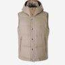 Montecore Hombre Barcelona Chaleco Plumífero Lana Seda color Beige sku 544-000645 01 - Foto 1