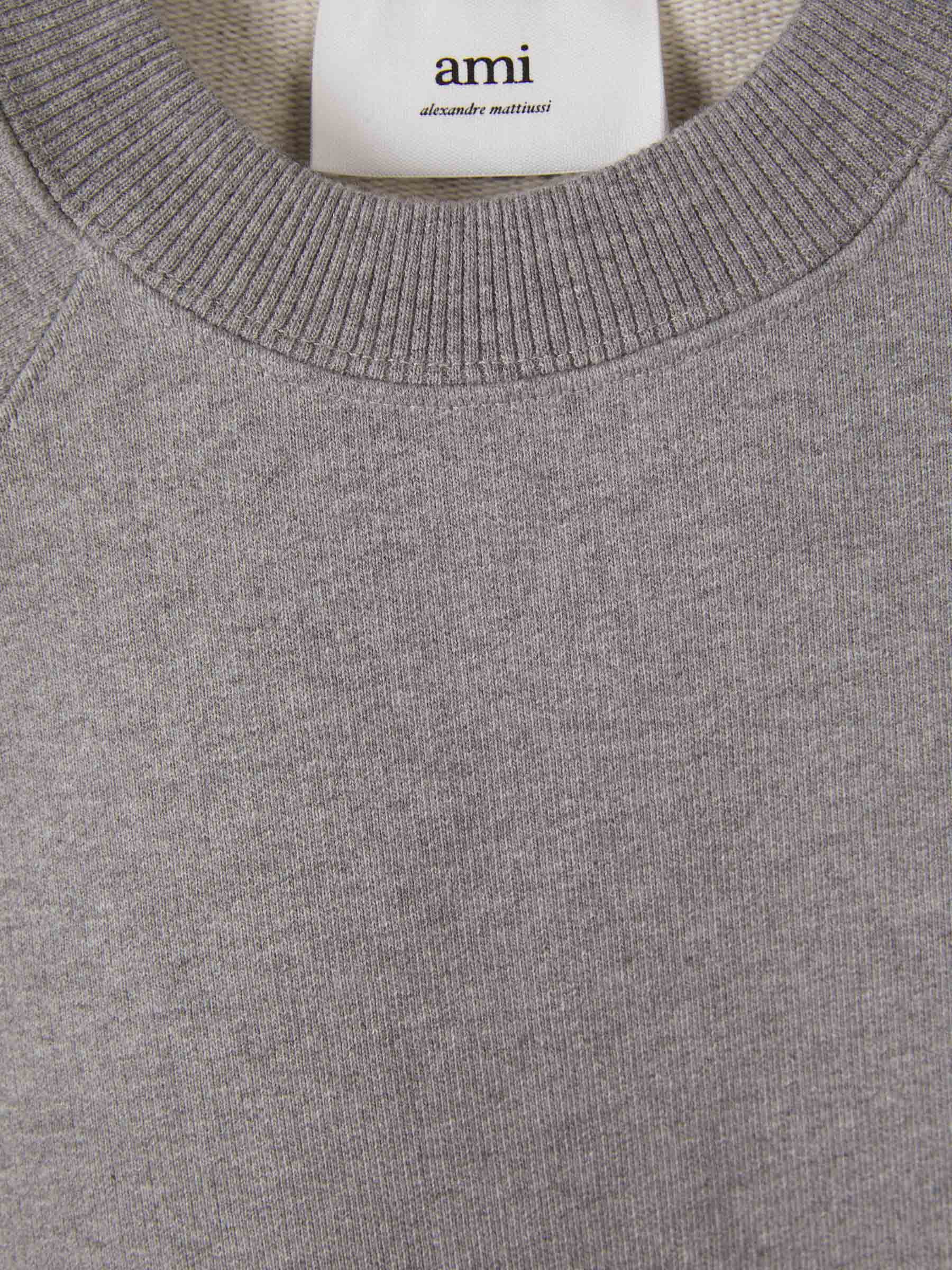 Ami Paris – Ami Paris Logo Cotton Sweatshirt in Barcelona or Shop