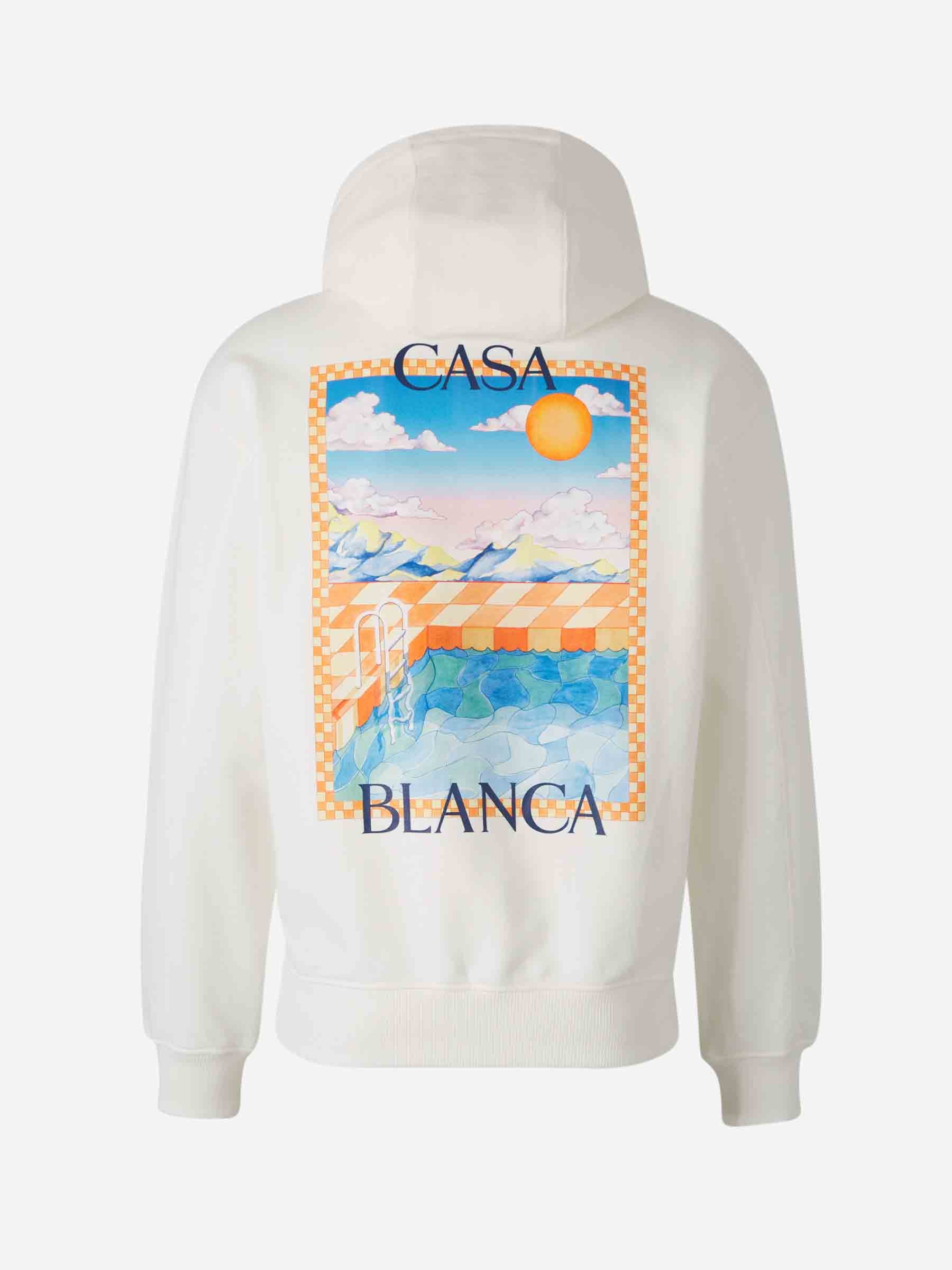 Casablanca Hombre Barcelona Sudadera Surreal Pool color Blanco sku 545-001817 01 - Foto 2