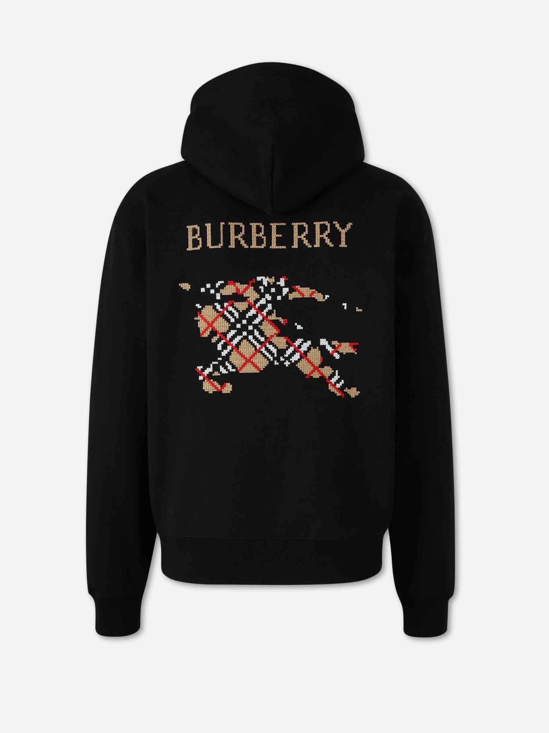 Burberry Hombre Barcelona Sudadera Equestrian Knight-stitch color Negro sku 545-001864 01 - Foto 2