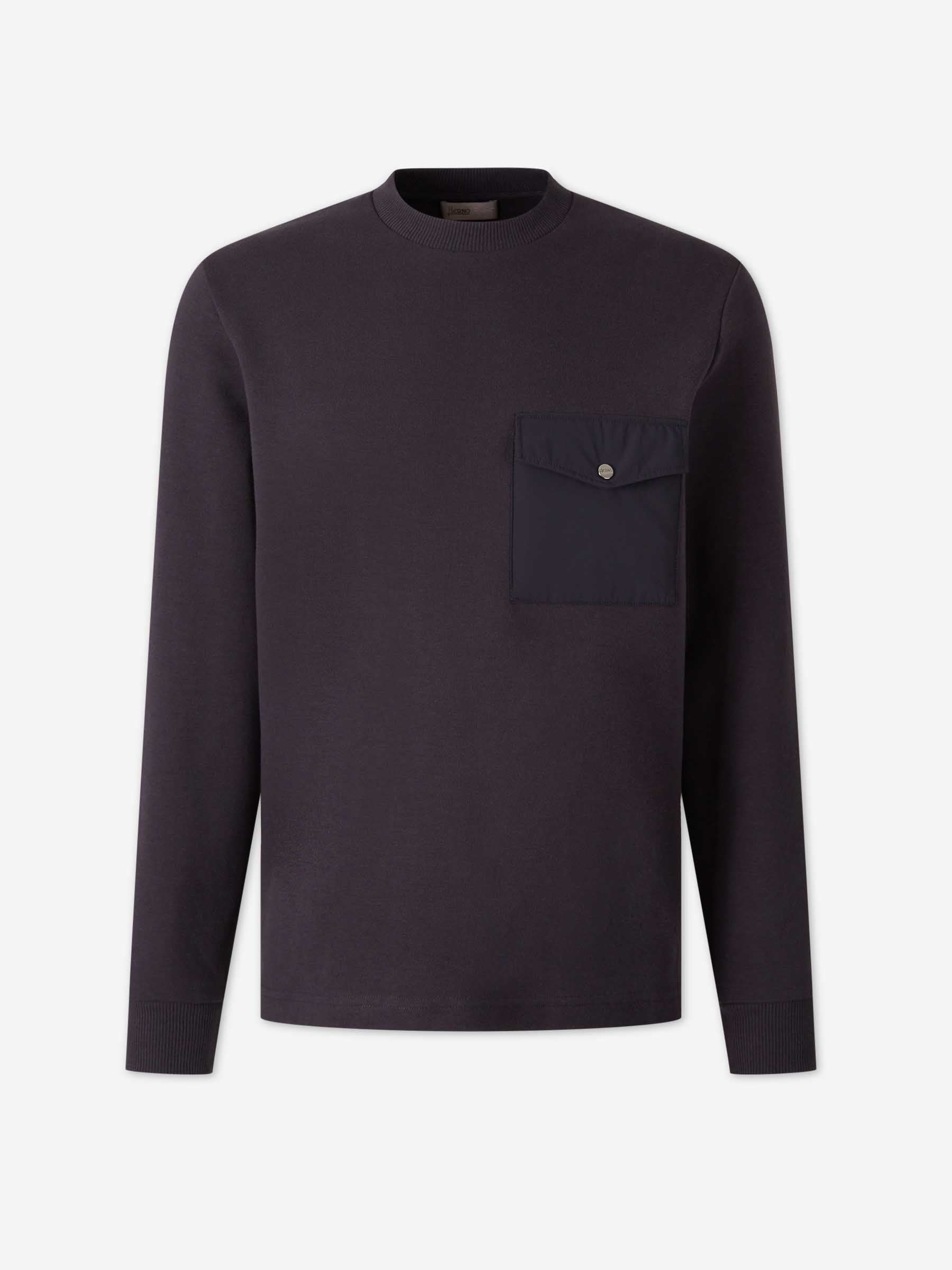 Herno Hombre Barcelona Sudadera Bolsillo color Azul Noche sku 545-001870 01 - Foto 1