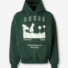 Rhude Hombre Barcelona Sudadera con Capucha color Verde Jungla sku 545-001879 01 - Foto 1