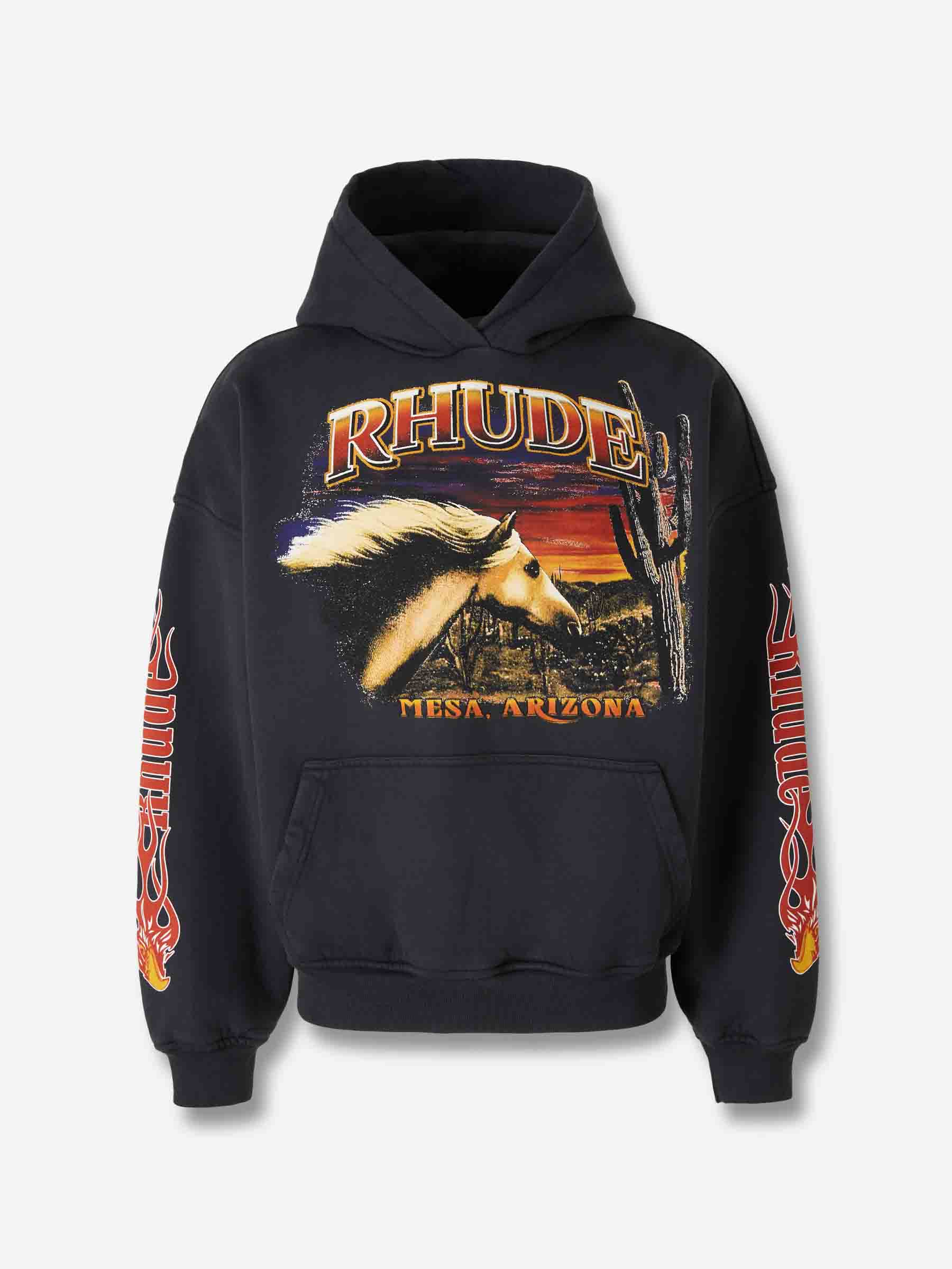 Rhude Hombre Barcelona Sudadera con Capucha color Negro sku 545-001880 01 - Foto 1