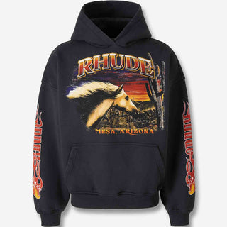 Rhude Hombre Barcelona Sudadera con Capucha color Negro sku 545-001880 01 - Foto 1