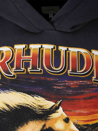 Rhude Hombre Barcelona Sudadera con Capucha color Negro sku 545-001880 01 - Foto 3