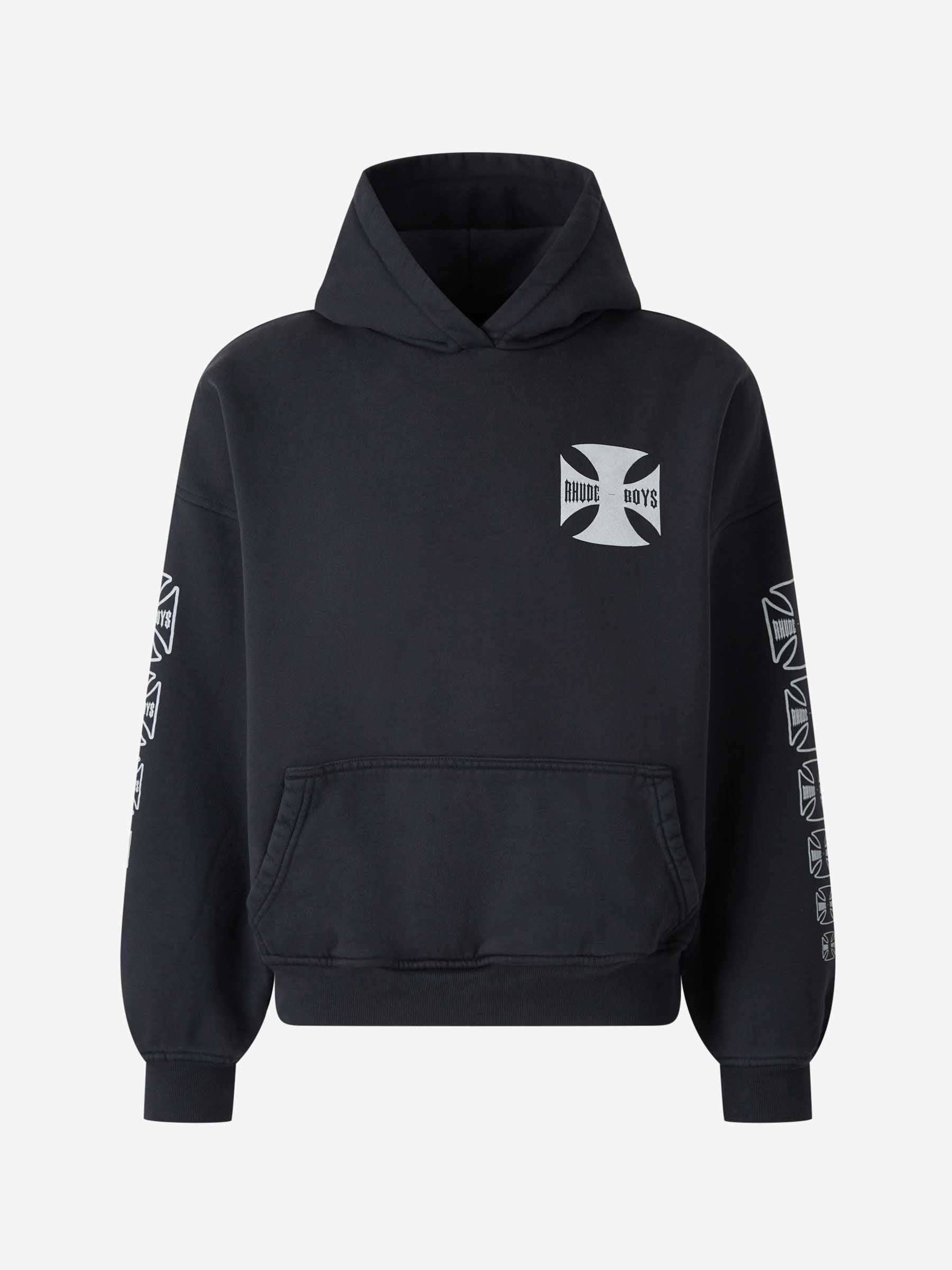 Rhude Hombre Barcelona Sudadera con Capucha color Negro sku 545-001886 01 - Foto 1