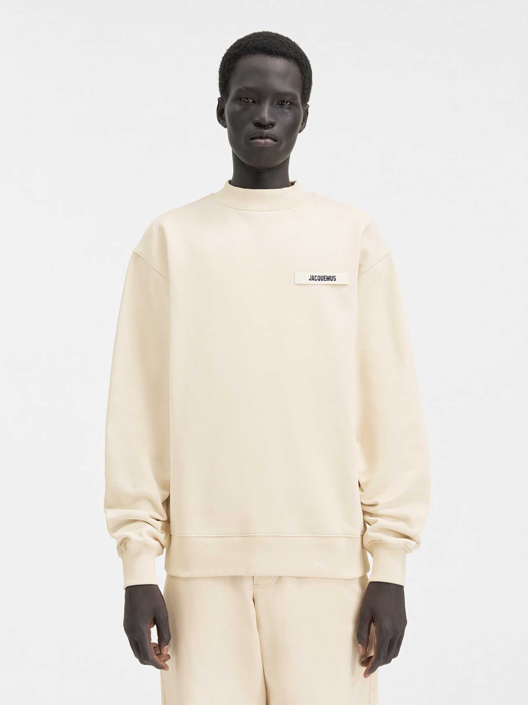 Jacquemus Hombre Barcelona Sudadera Gros Grain color Beige sku 545-001888 01 - Foto 2