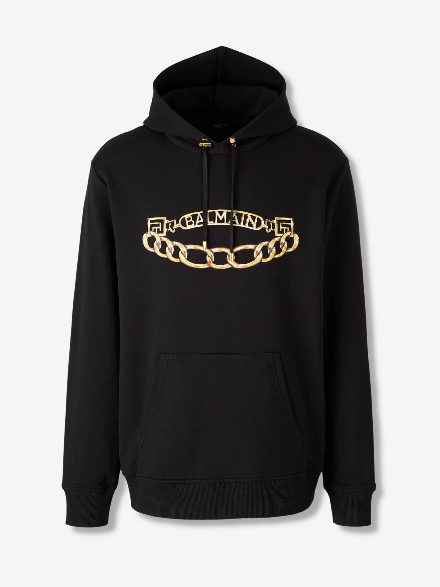 Balmain Hombre Barcelona Sudadera Capucha Estampado color Negro sku 545-001897 01 - Foto 1