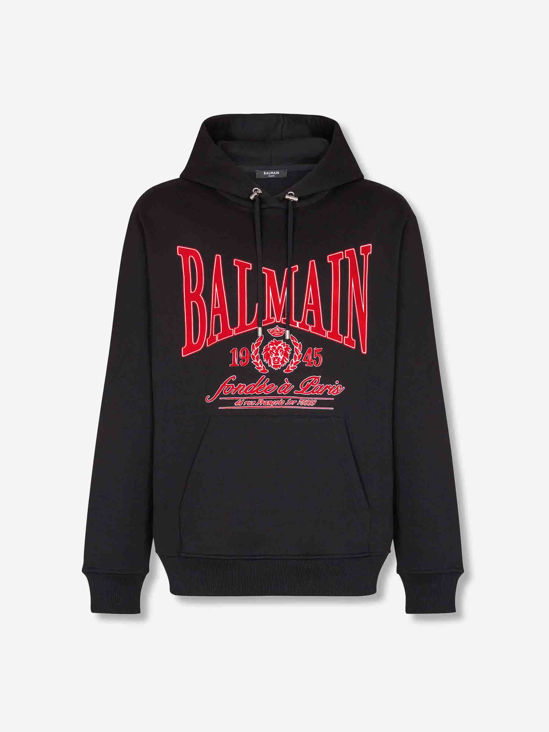 Balmain Hombre Barcelona Sudadera Capucha Logotipo color Negro sku 545-001899 01 - Foto 1