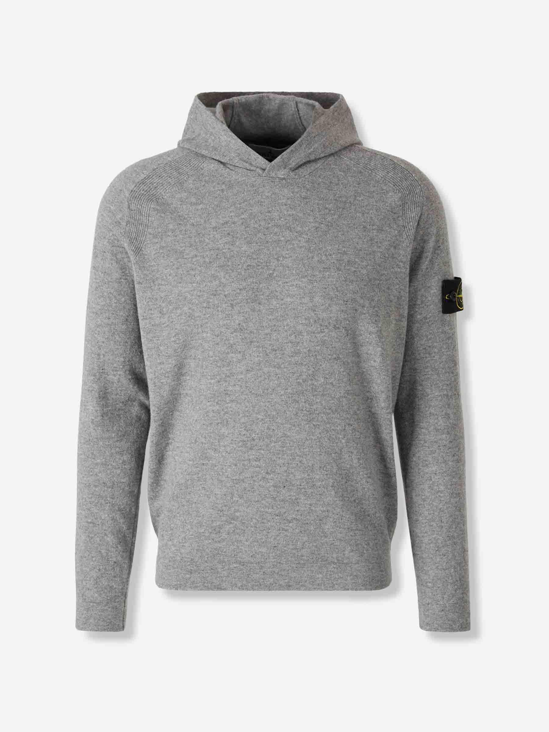 Stone Island Hombre Barcelona Jersey Logo Lana color Gris sku 545-001910 02 - Foto 1