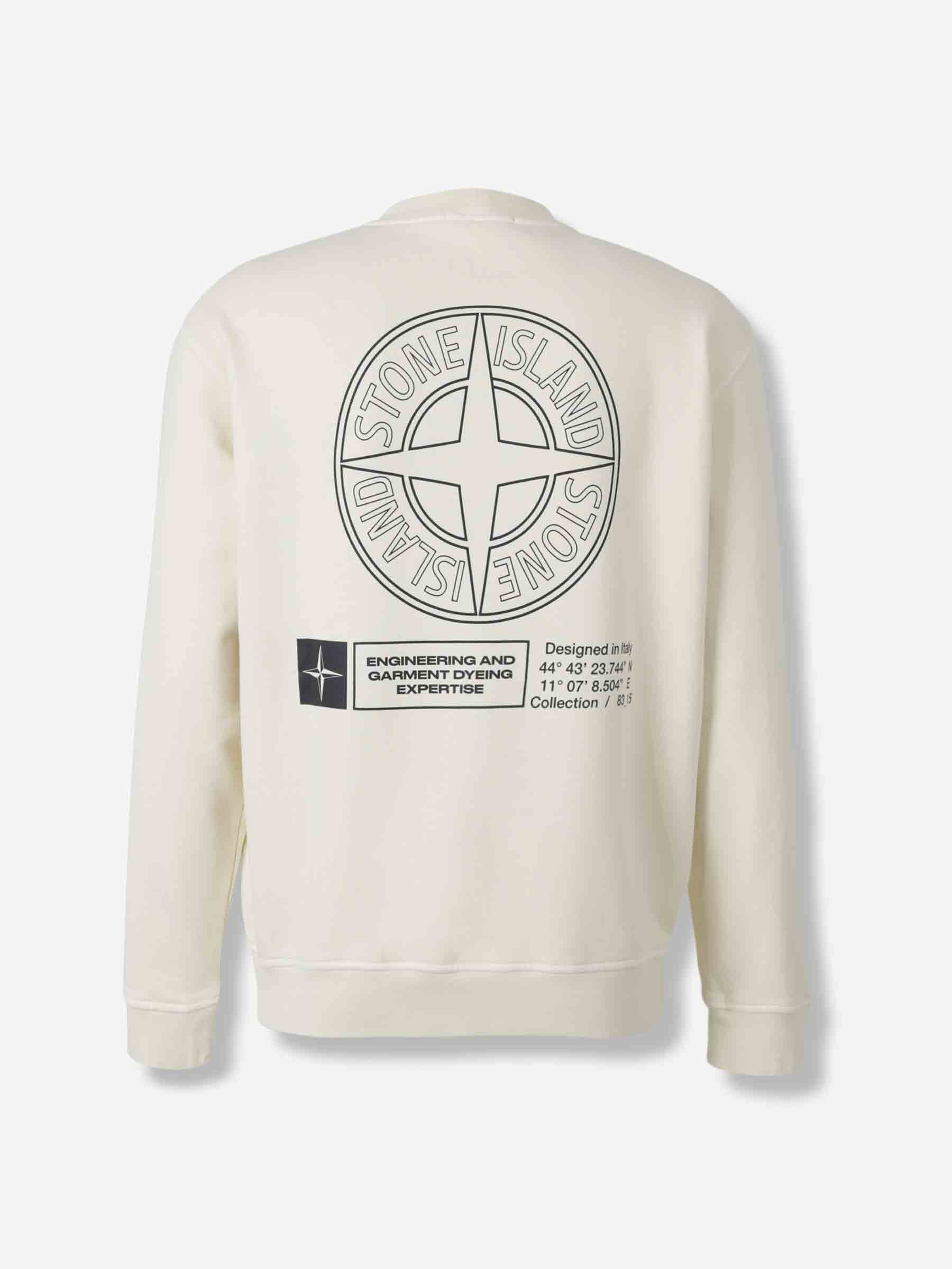 Stone Island Hombre Barcelona Sudadera Cuello redondo color Crema sku 545-001918 01 - Foto 2