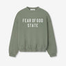 Fear of God Essentials Hombre Barcelona Sudadera Cuello Redondo color Verde Militar sku 545-001932 01 - Foto 1