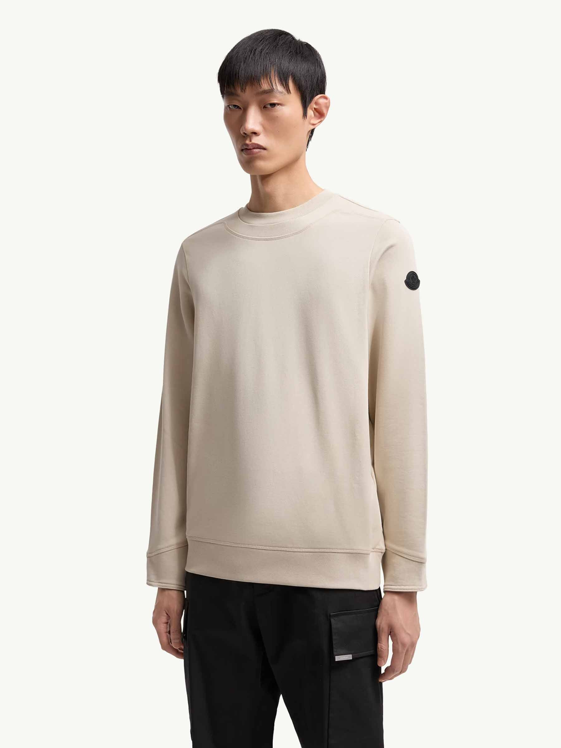 Moncler Hombre Barcelona Sudadera Algodón Parche color Beige sku 545-001939 01 - Foto 2