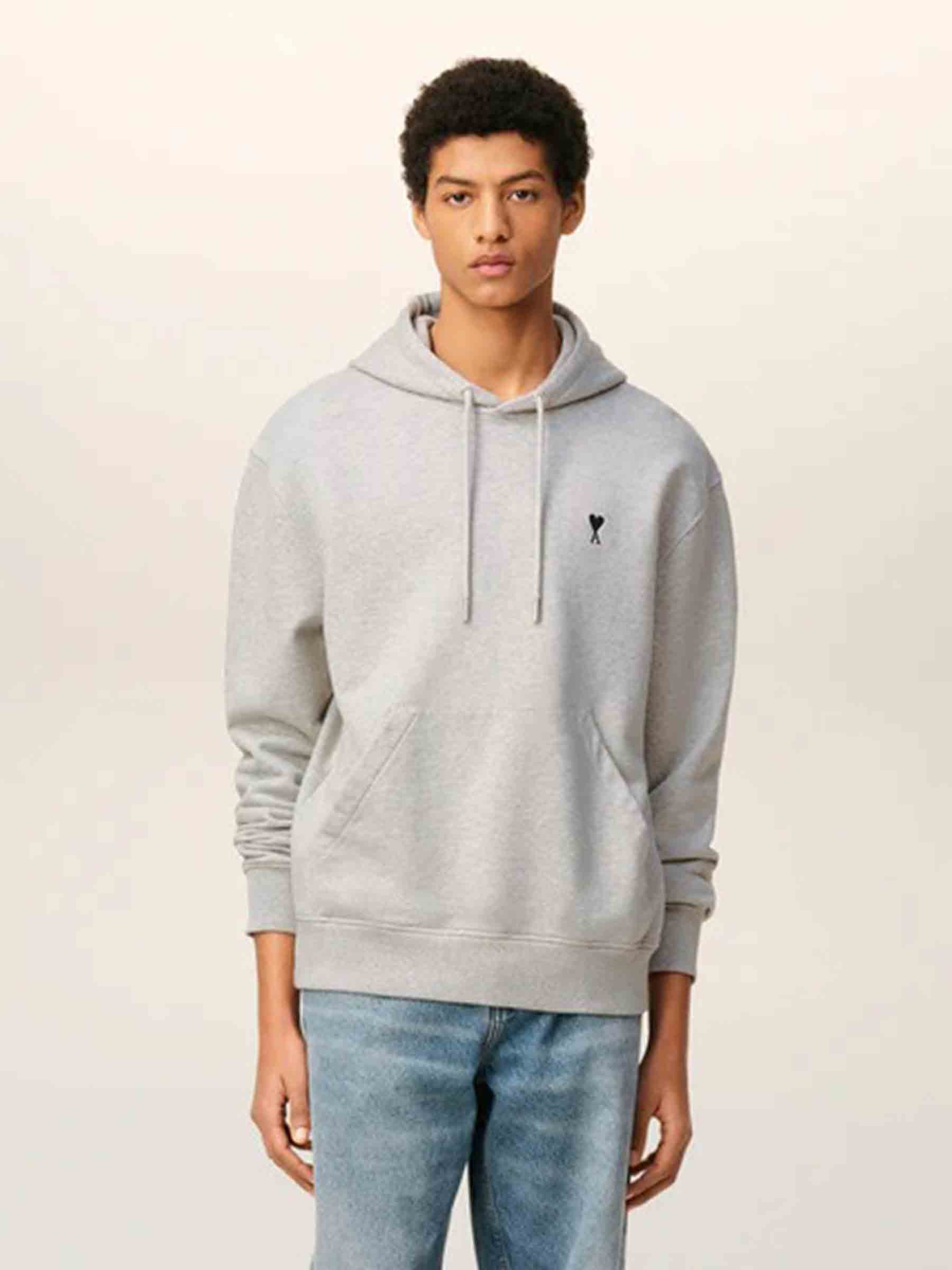 Ami Paris Hombre Barcelona Sudadera Capucha color Gris Claro sku 545-001947 02 - Foto 2