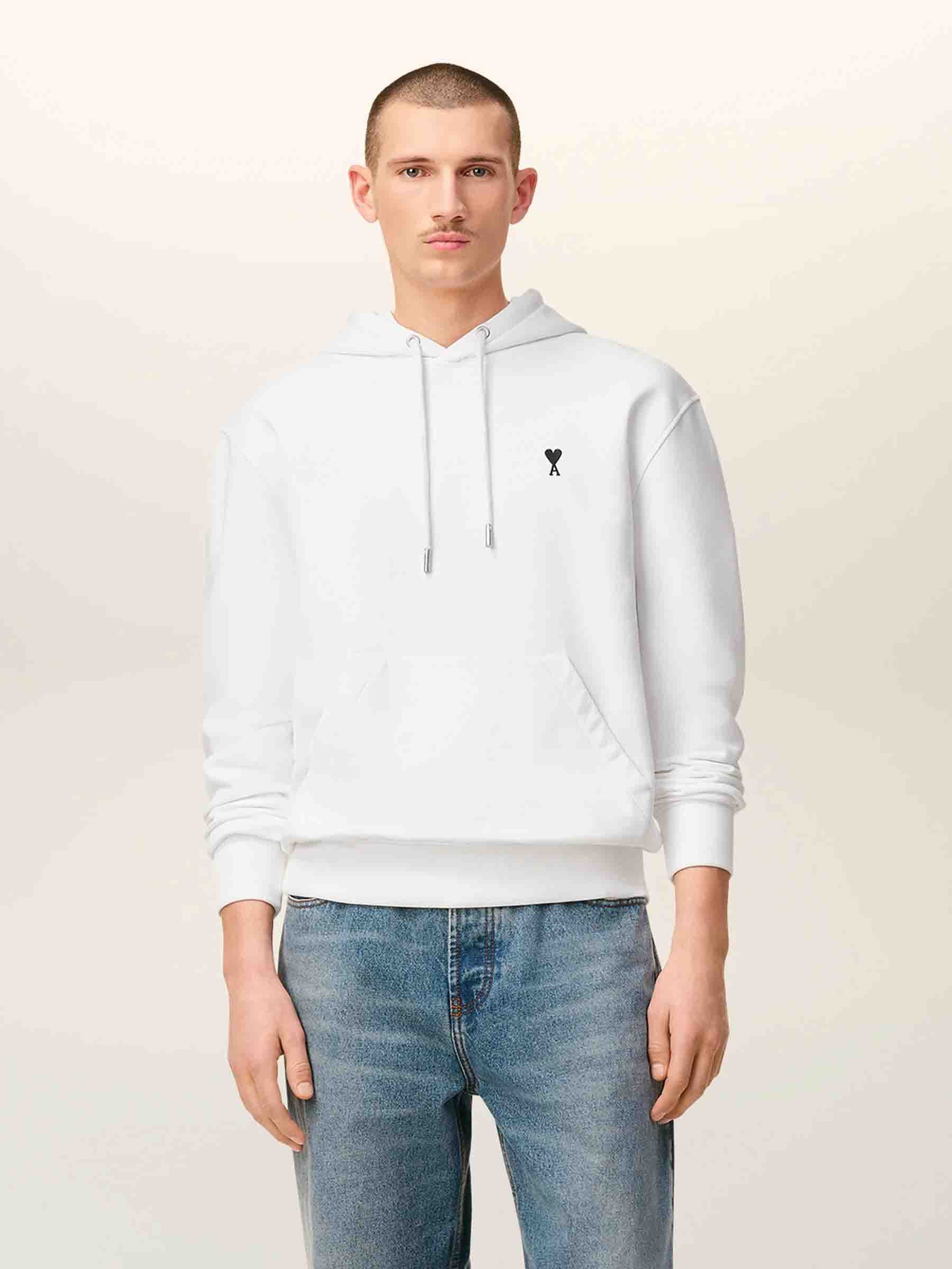 Ami Paris Hombre Barcelona Sudadera Capucha color Blanco sku 545-001947 03 - Foto 2