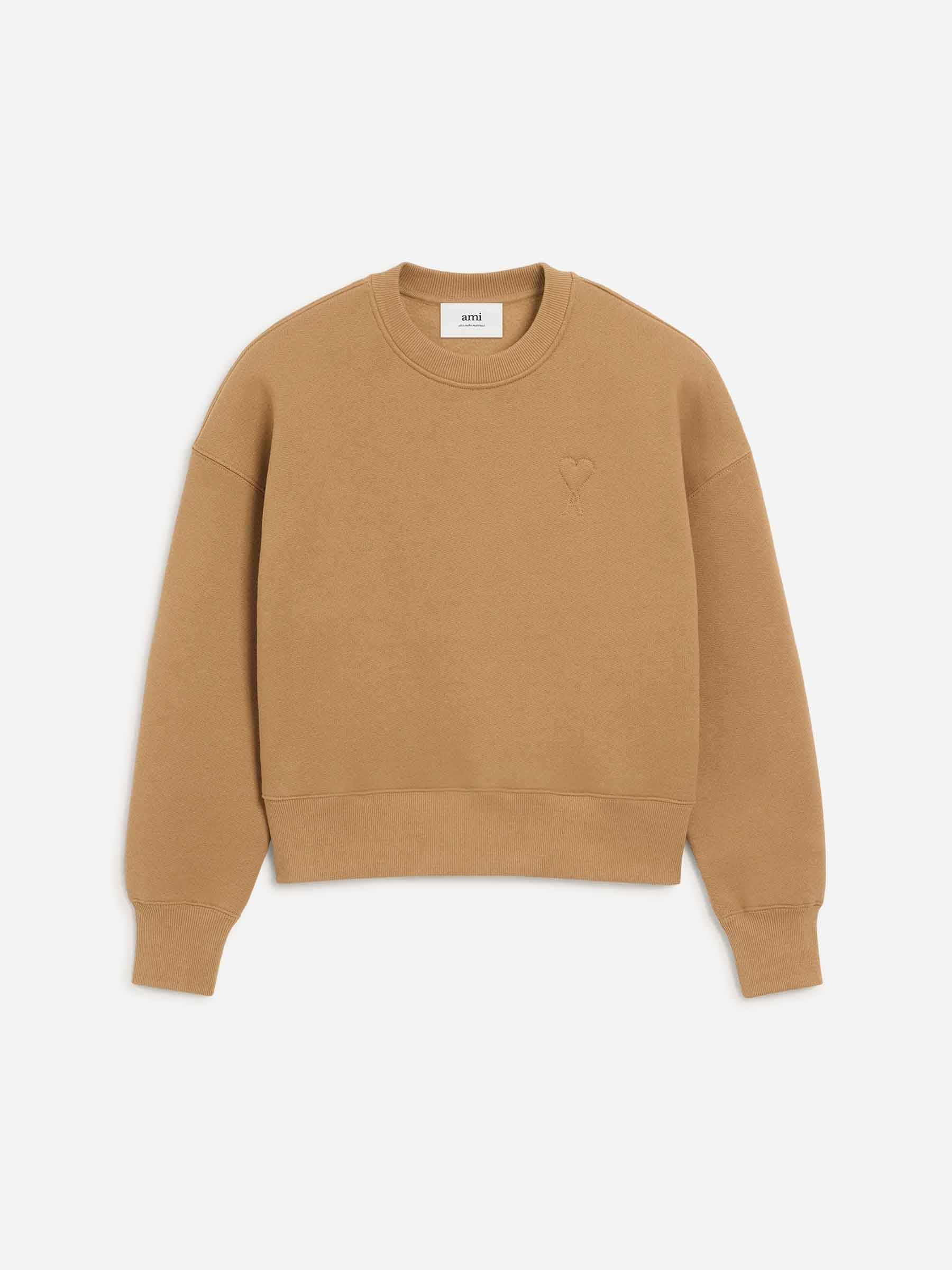 Ami Paris Hombre Barcelona Sudadera Cuello Redondo color Camel sku 545-001951 01 - Foto 1