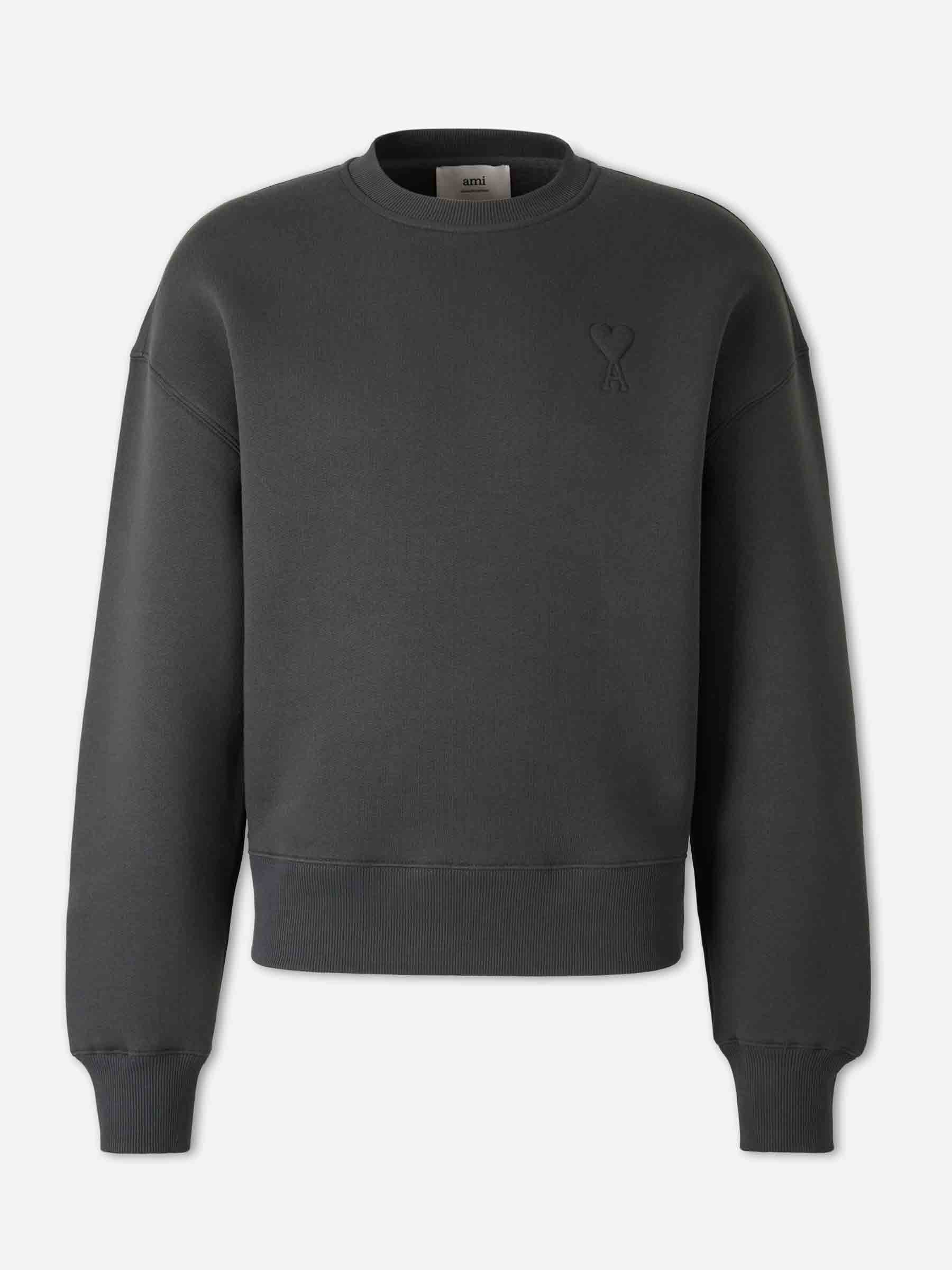 Ami Paris Hombre Barcelona Sudadera Cuello Redondo color Gris Antracita sku 545-001951 02 - Foto 1