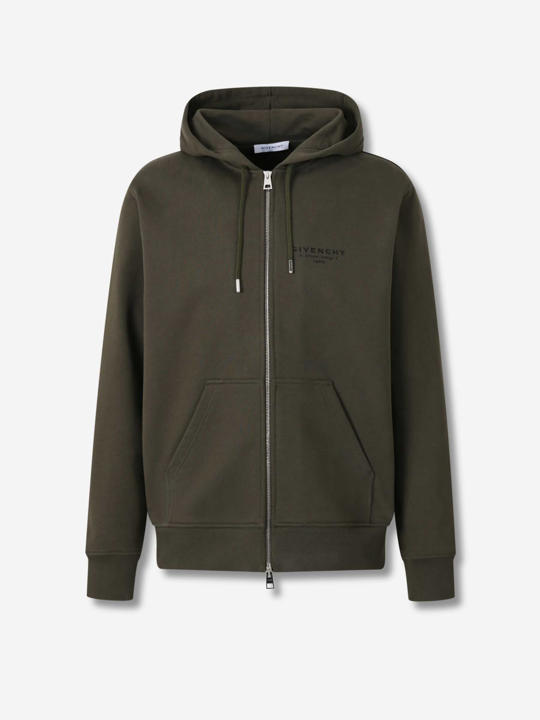 Givenchy Hombre Barcelona Sudadera Cremallera Capucha color Verde Militar sku 545-001958 02 - Foto 1