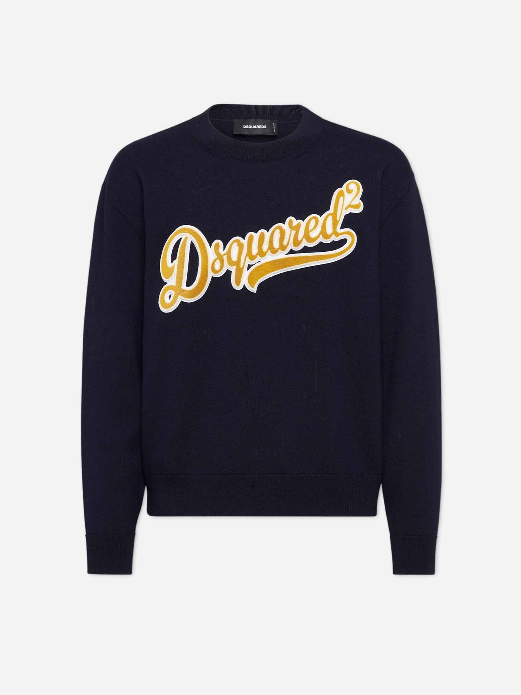 Dsquared2 Hombre Barcelona Sudadera Logo Algodón color Azul Denim Oscuro sku 545-001964 01 - Foto 1