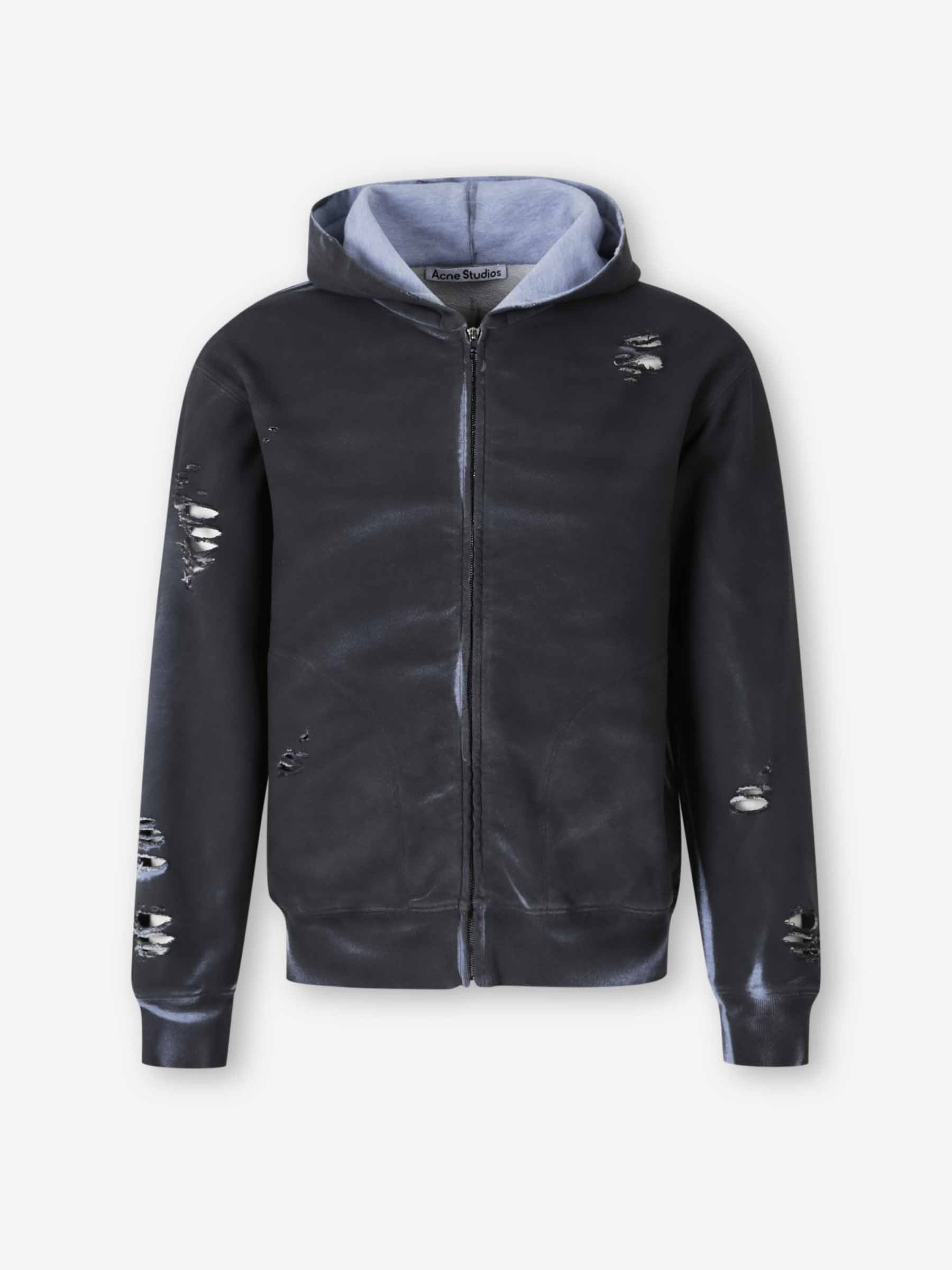 Acne Studios Hombre Barcelona Sudadera Capucha Cremallera color Negro sku 545-001968 01 - Foto 1