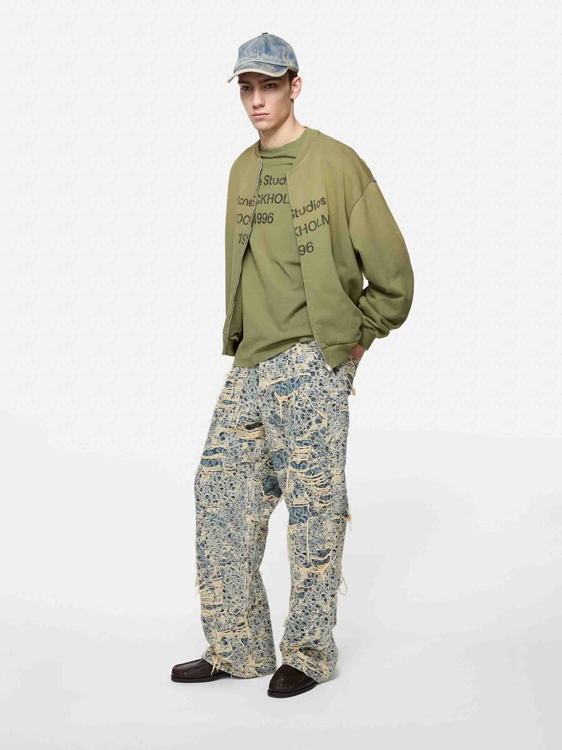 Acne Studios Hombre Barcelona Sudadera Cremallera color Verde sku 545-001970 01 - Foto 2