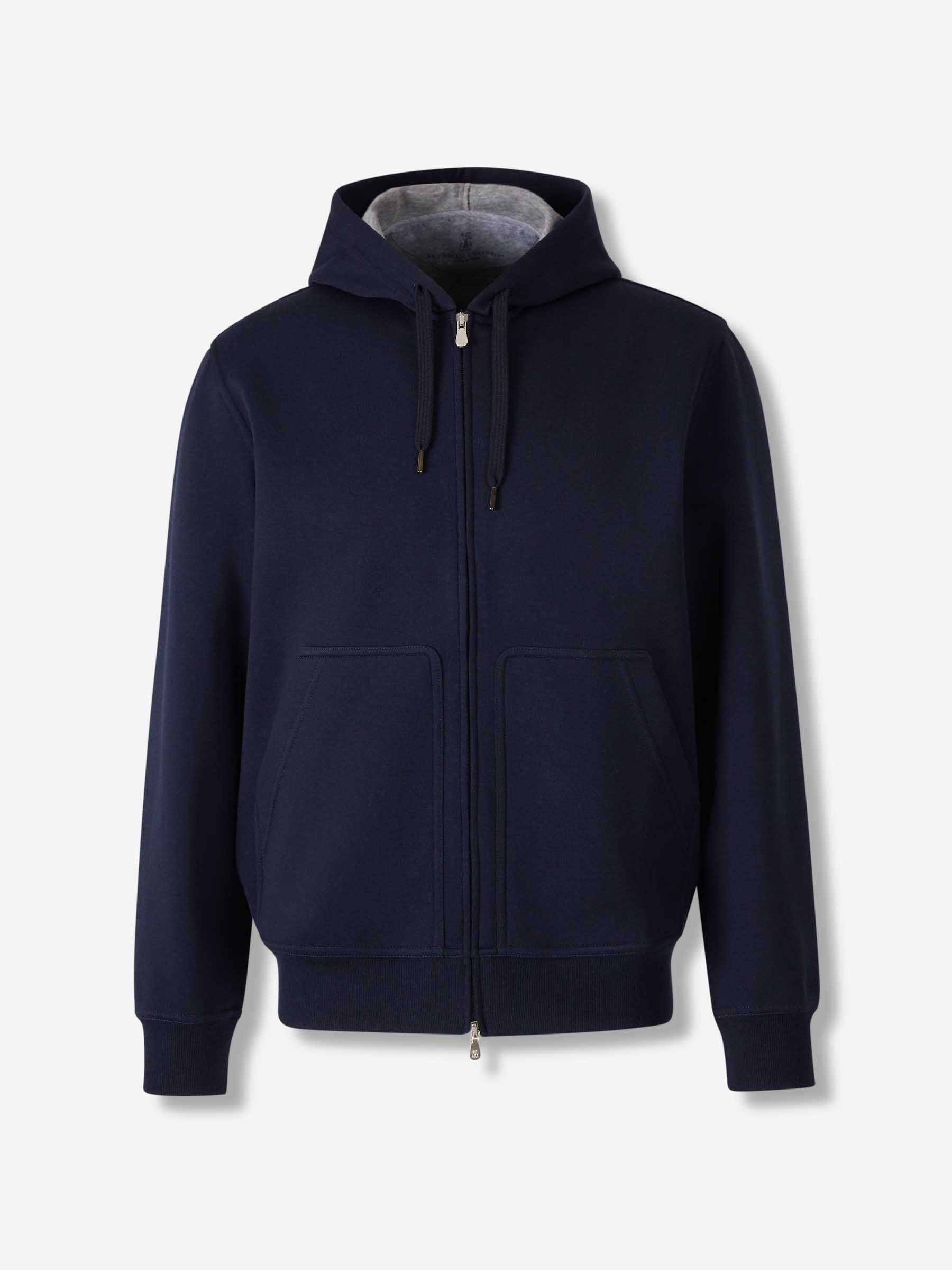 Brunello Cucinelli Hombre Barcelona Sudadera Cremallera Capucha color Azul Marino sku 545-001978 01 - Foto 1