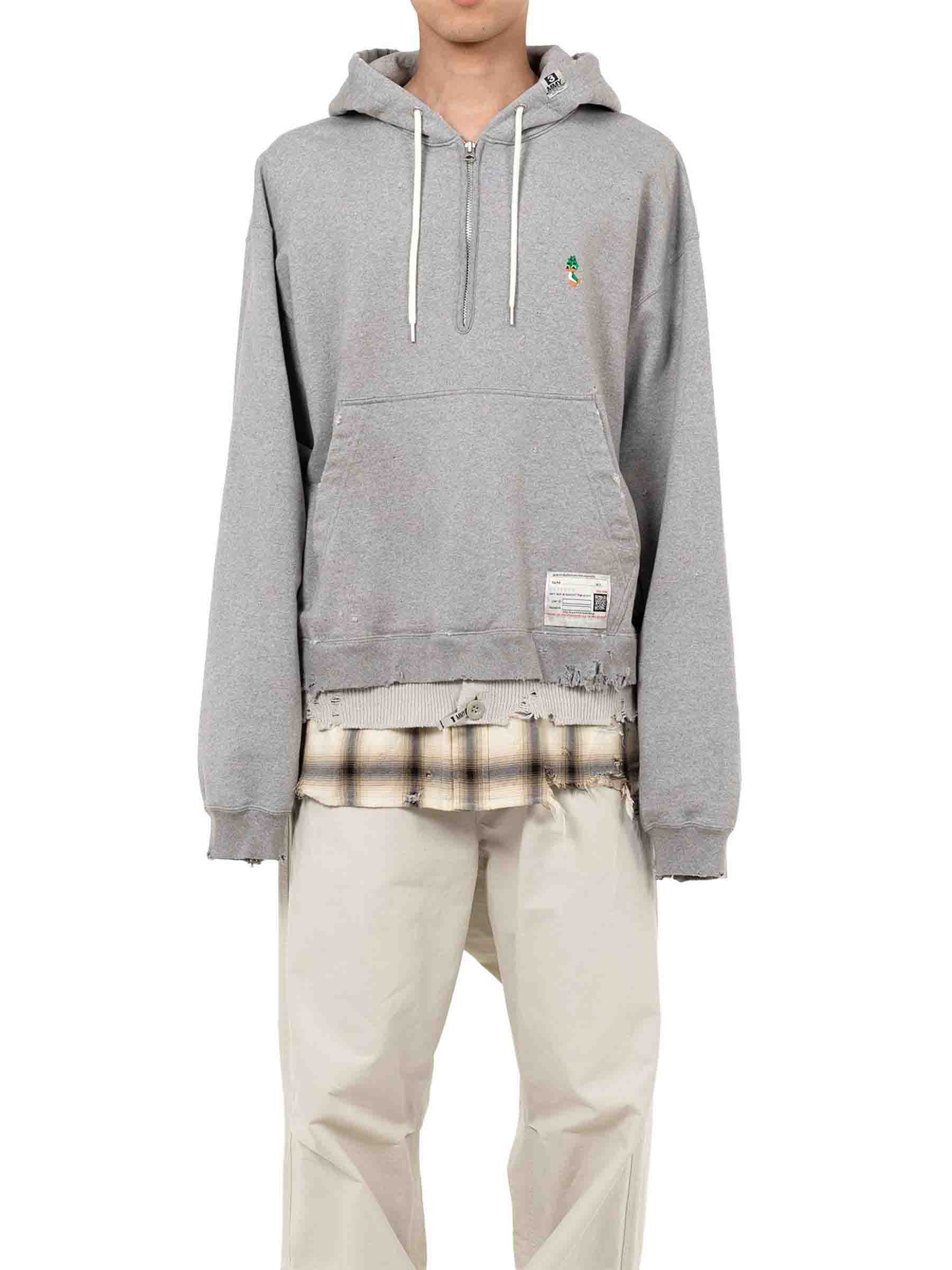 Maison Mihara Yasuhiro Hombre Barcelona Sudadera Capucha Triple Layered color Gris sku 545-001994 01 - Foto 2