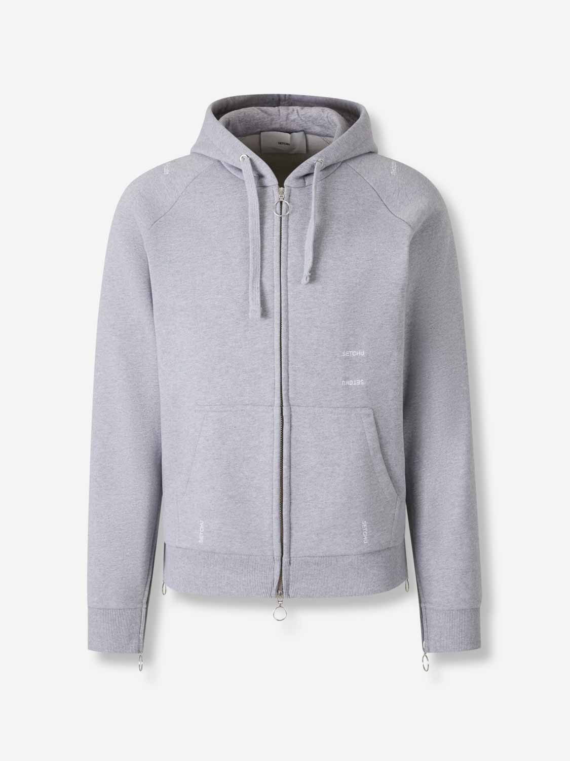 Setchu Hombre Barcelona Sudadera Capucha Cremallera color Gris Claro sku 545-001997 01 - Foto 1