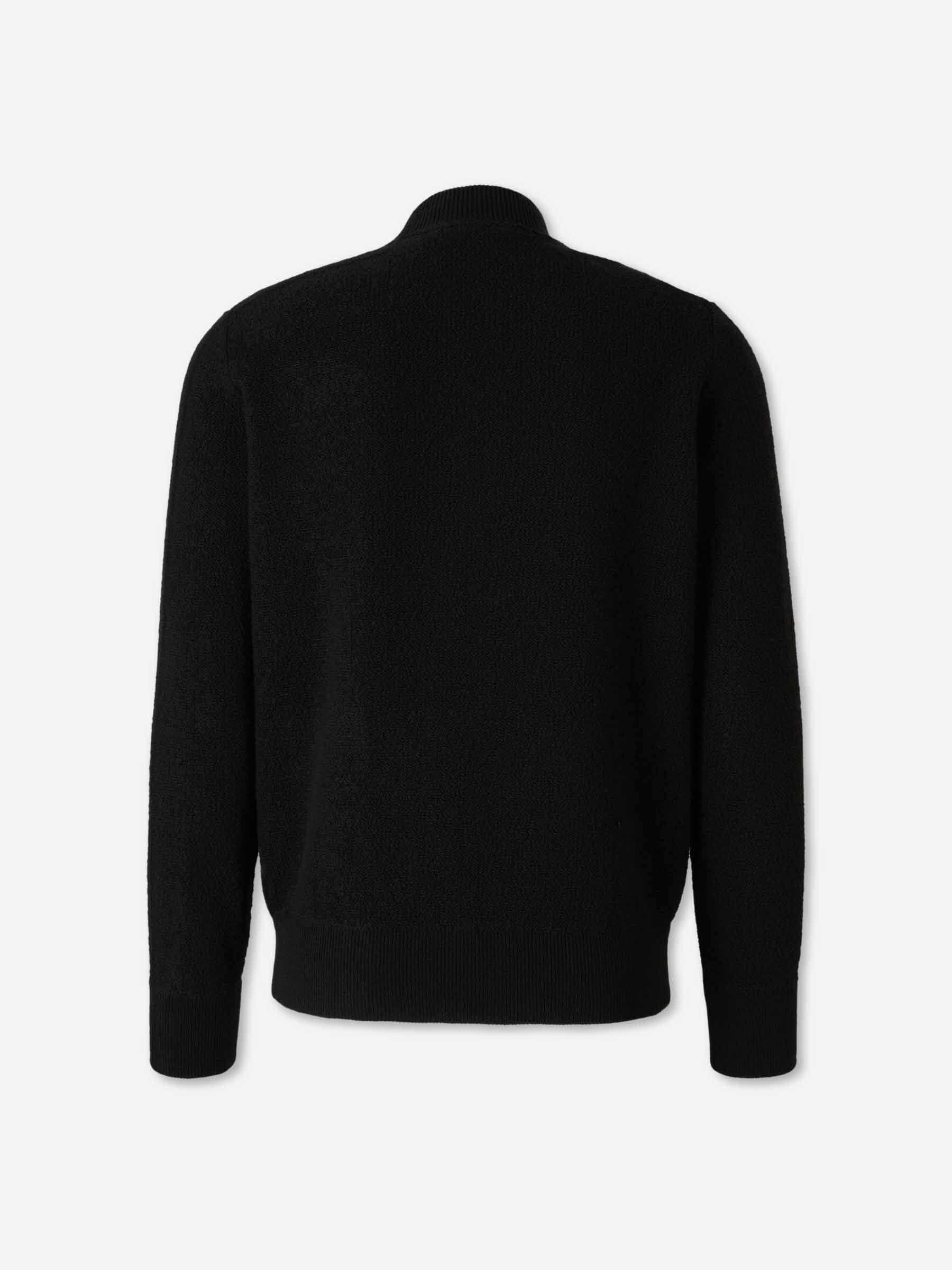 Gran Sasso Hombre Barcelona Cárdigan Cremallera Lana color Negro sku 545-002001 01 - Foto 2