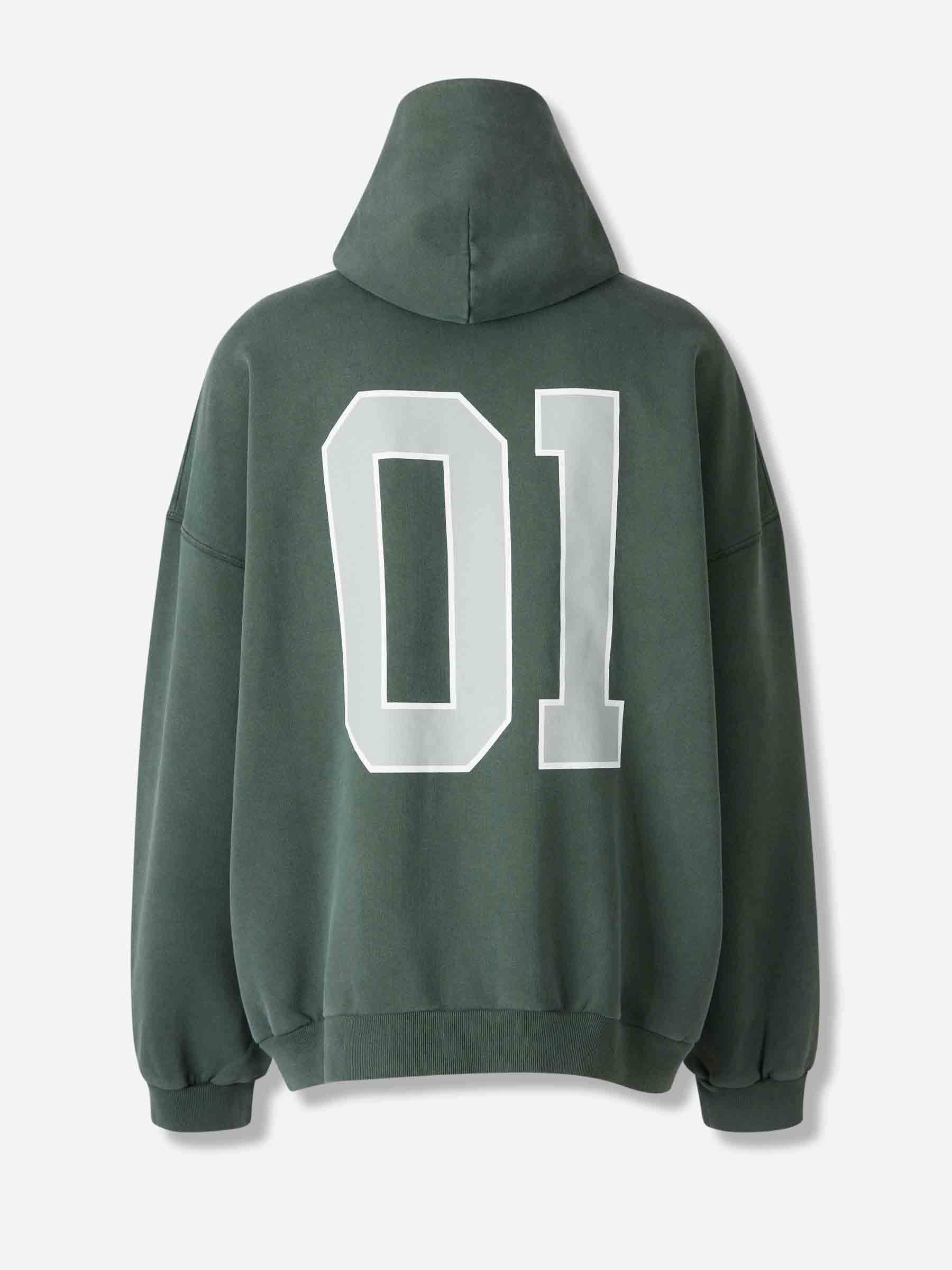 Balenciaga Hombre Barcelona Sudadera Capucha Logo color Verde Oscuro sku 545-002005 01 - Foto 2