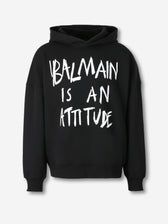 Balmain Hombre Barcelona Sudadera Capucha Logo color Negro sku 545-002013 01 - Foto 1