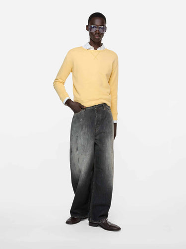 Acne Studios Hombre Barcelona Sudadera Cuello Redondo color Amarillo Claro sku 545-002030 01 - Foto 2