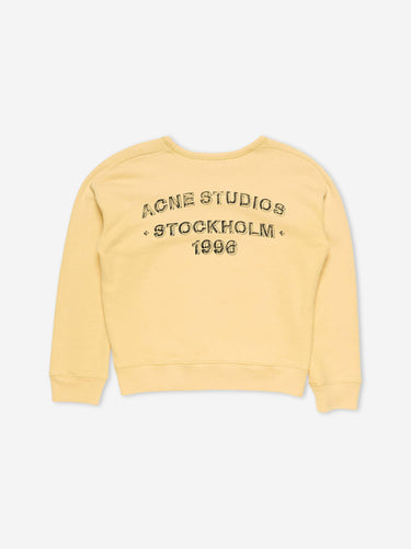 Acne Studios Hombre Barcelona Sudadera Cuello Redondo color Amarillo Claro sku 545-002030 01 - Foto 3