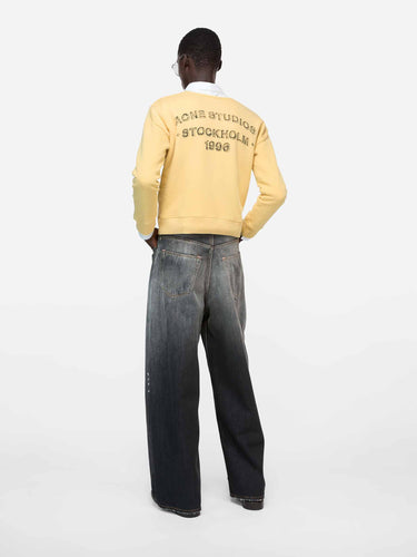 Acne Studios Hombre Barcelona Sudadera Cuello Redondo color Amarillo Claro sku 545-002030 01 - Foto 4
