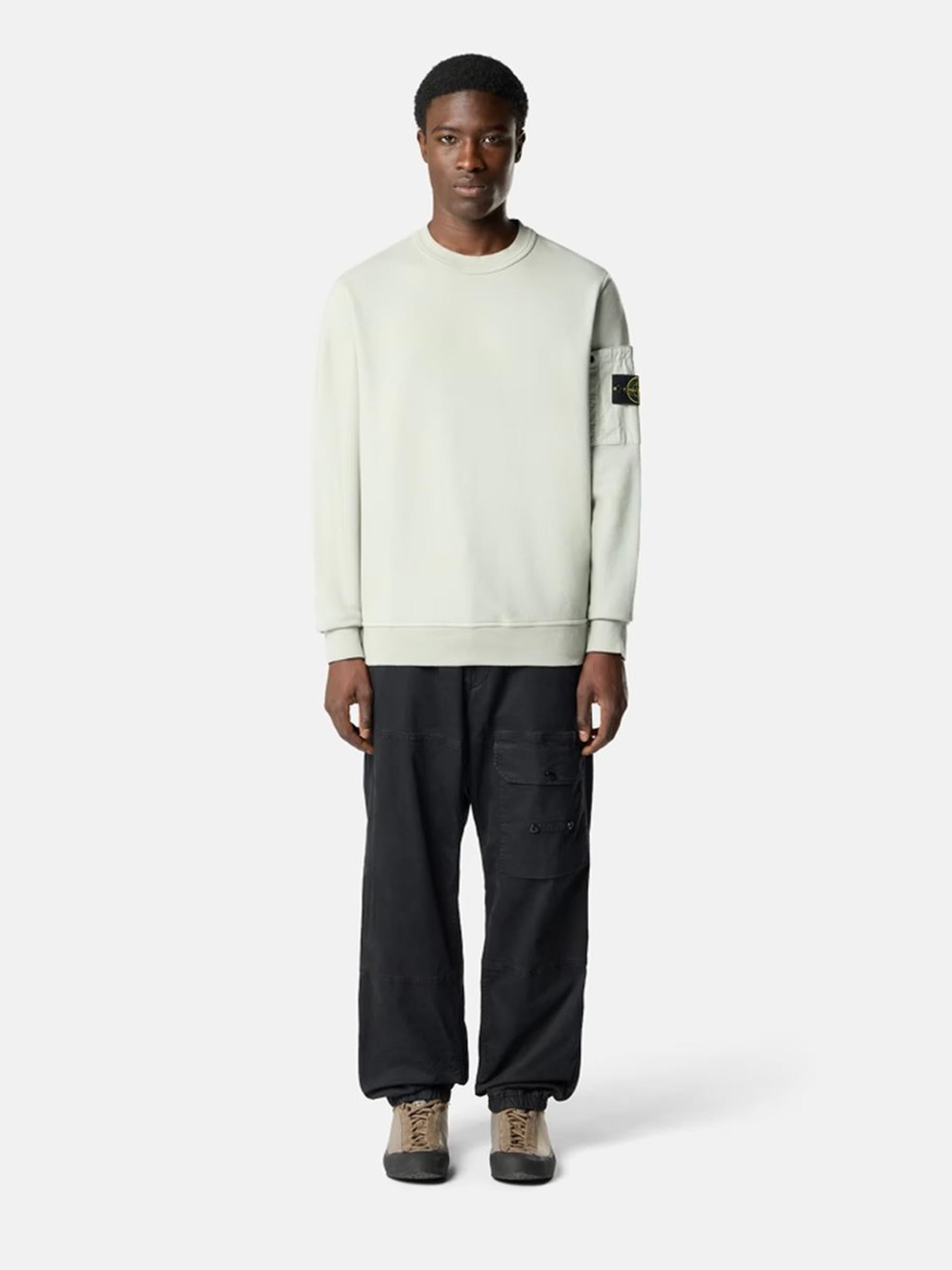 Stone Island Hombre Barcelona Sudadera Cuello Redondo color Verde Menta sku 545-002039 01 - Foto 2