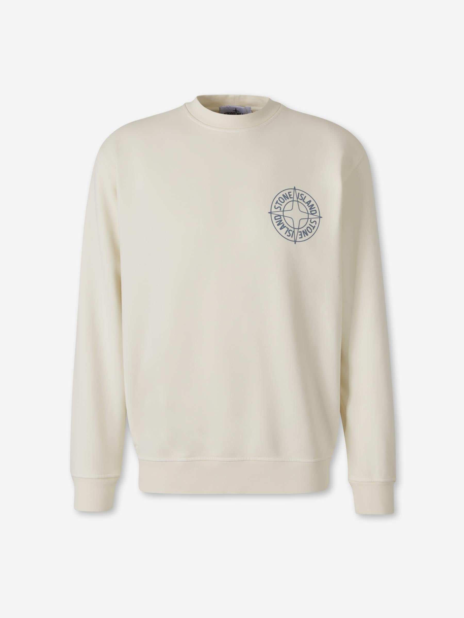 Stone Island Hombre Barcelona Sudadera Cuello Redondo color Blanco sku 545-002042 02 - Foto 1