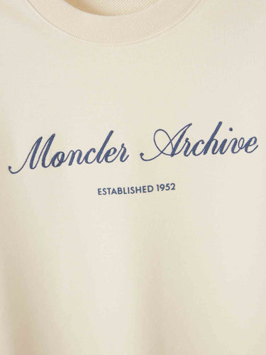Moncler Hombre Barcelona Sudadera Cuello Redondo color Crema sku 545-002051 01 - Foto 3