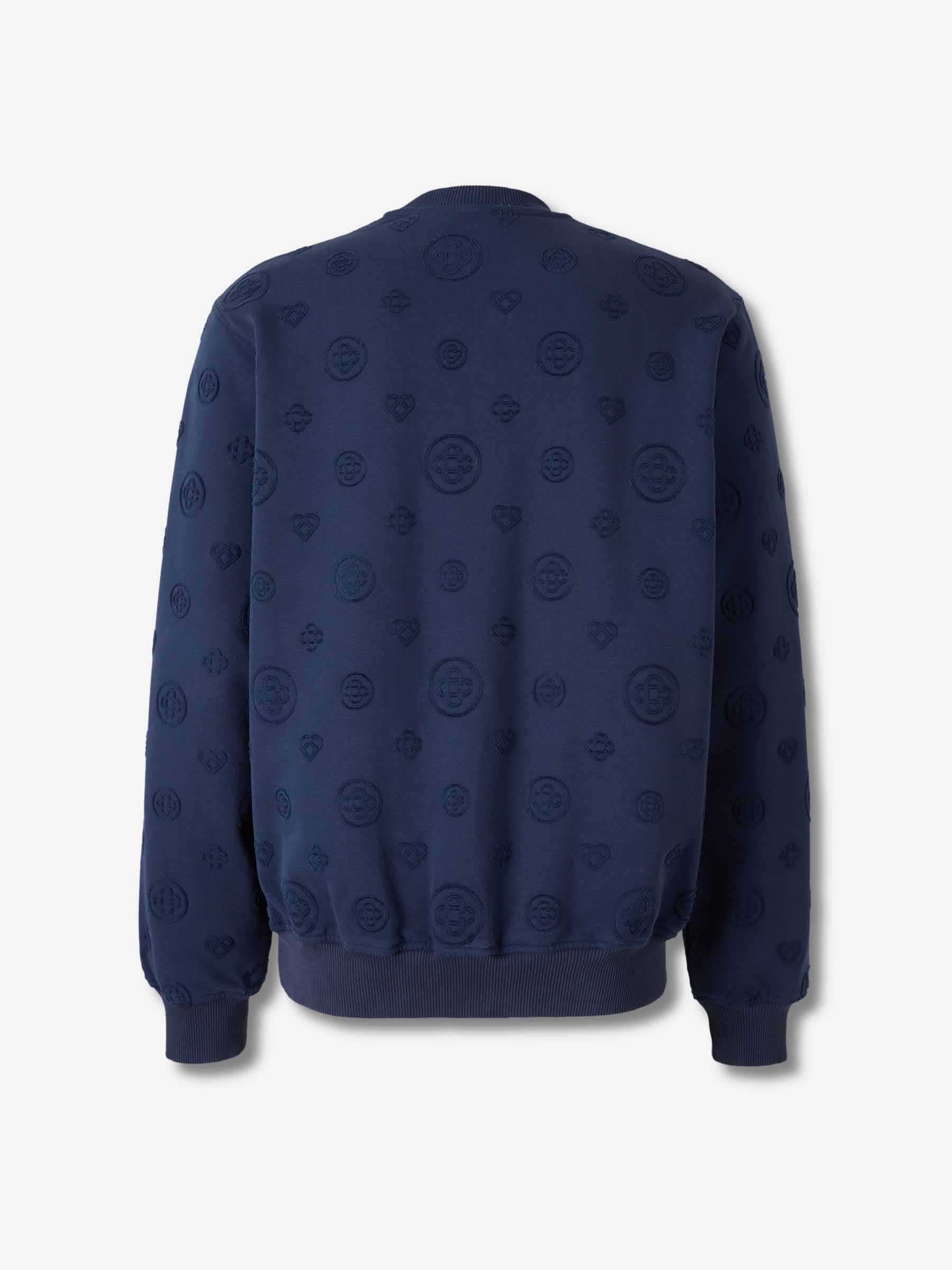 Casablanca Hombre Barcelona Sudadera Cuello Redondo color Azul Marino sku 545-002052 01 - Foto 2