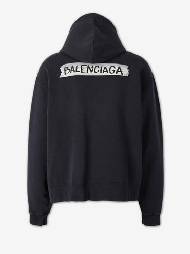 Balenciaga Hombre Barcelona Sudadera Capucha Cremallera color Negro sku 545-002056 01 - Foto 2