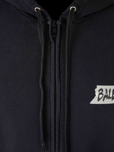 Balenciaga Hombre Barcelona Sudadera Capucha Cremallera color Negro sku 545-002056 01 - Foto 3
