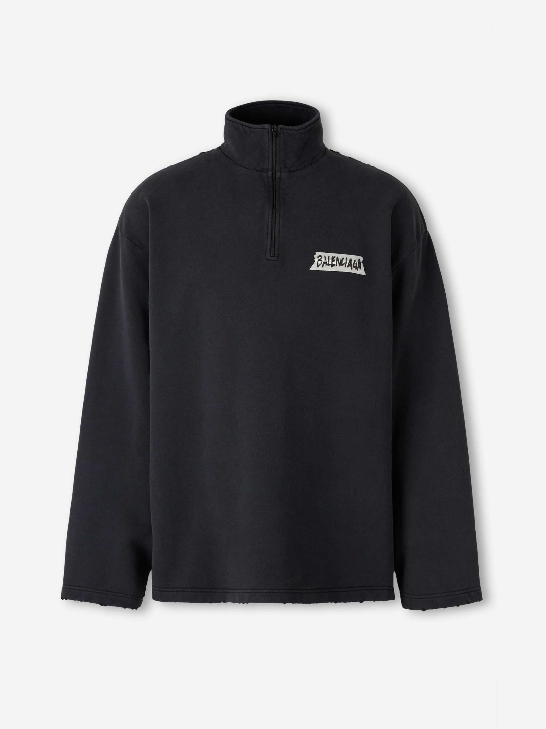 Balenciaga Hombre Barcelona Sudadera Masking Tape color Negro sku 545-002057 01 - Foto 1