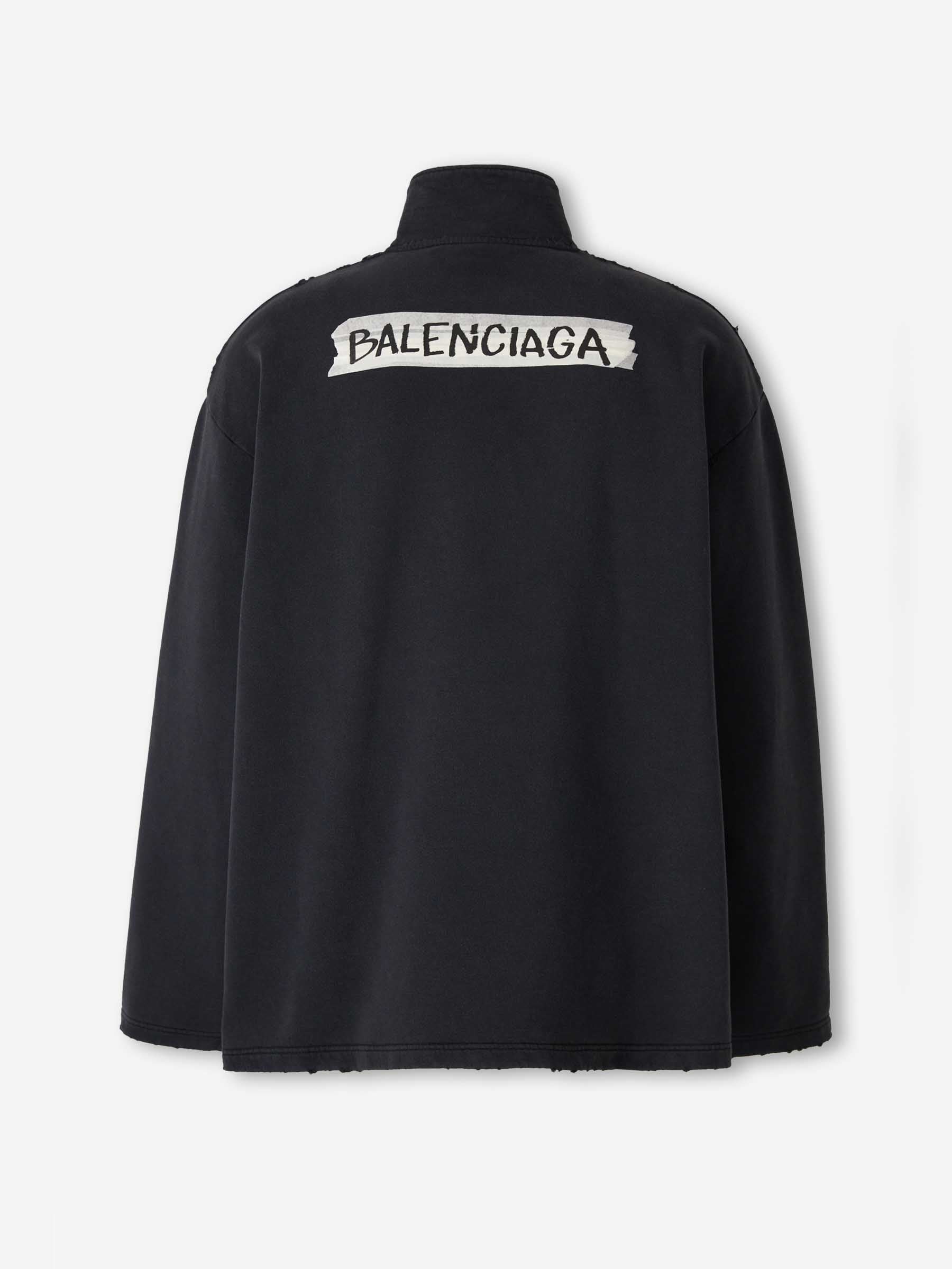Balenciaga Hombre Barcelona Sudadera Masking Tape color Negro sku 545-002057 01 - Foto 2