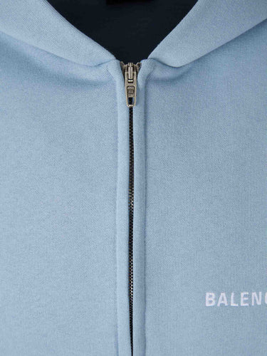 Balenciaga Hombre Barcelona Sudadera Cremallera Capucha color Azul Celeste sku 545-002058 01 - Foto 3